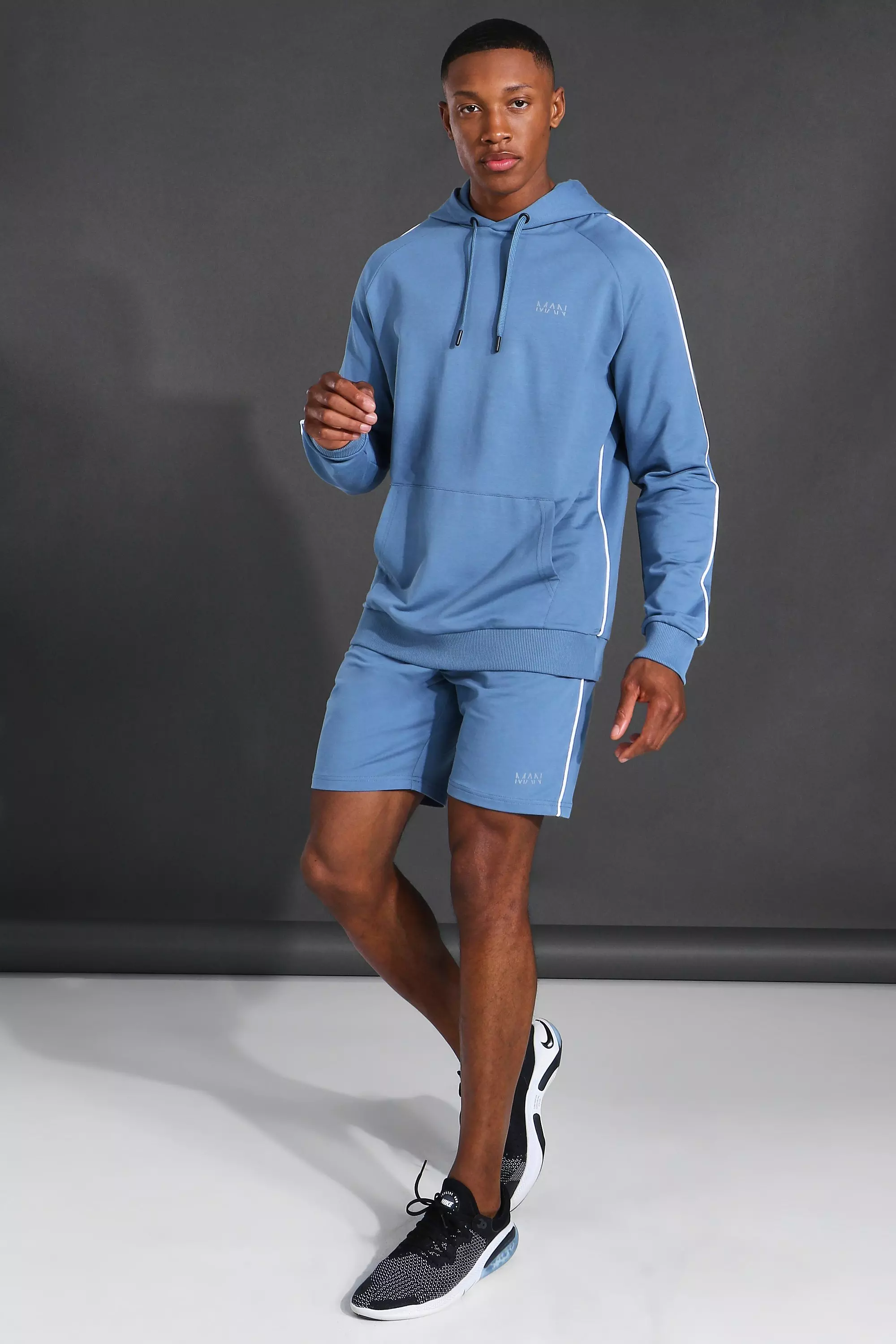 Boohooman shorts and hoodie online